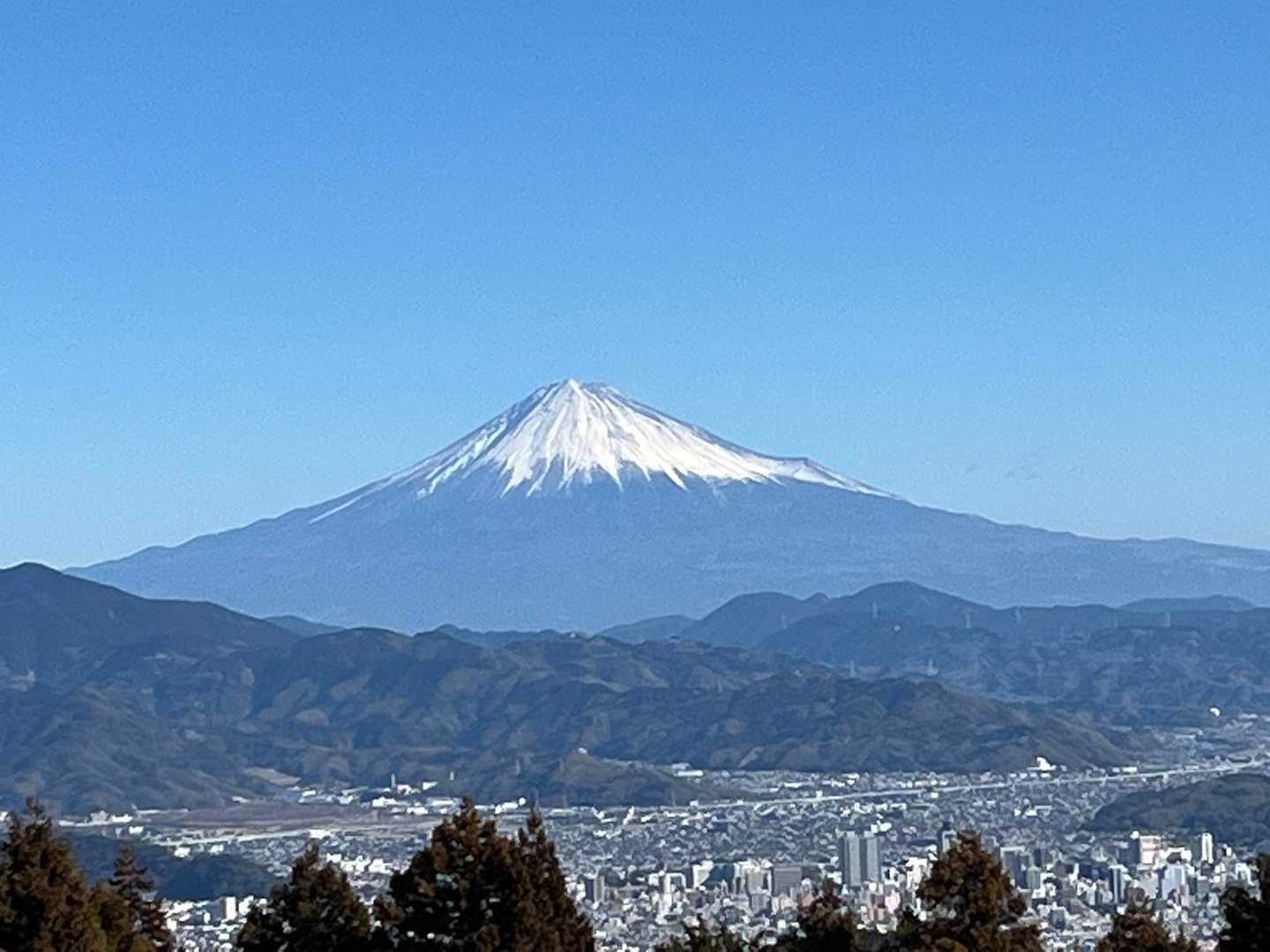 満観峰から見る富士山！ほんと、美しい…