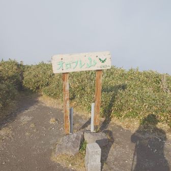 山頂は広めだけど
石とかは特に無いので土か草の上にしか座れない。
マットか椅子推奨。