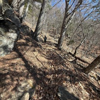 登りが急坂なら下りもね💦