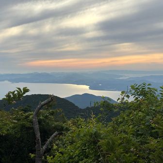 九千部岳⛰️と夕陽