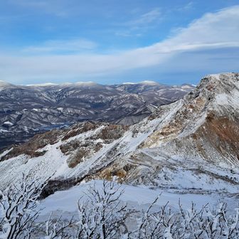 下山時には段々と晴れてきました