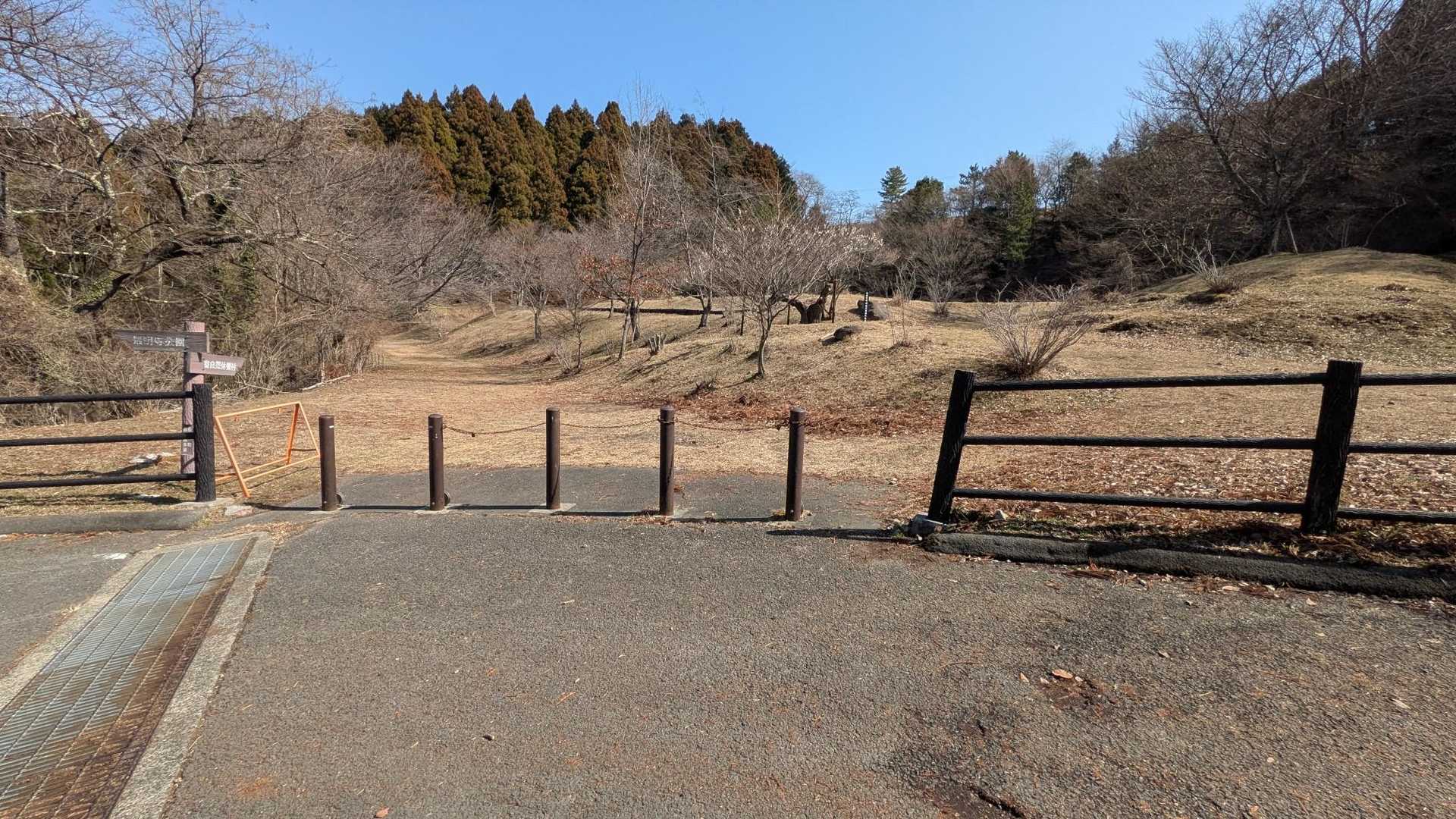 道路から
ここを左に入る.
右へ行かず　
まっすぐ進みます.

⚠️松田山への案内なし.
フィールドメモ📝が役立ちました. 
