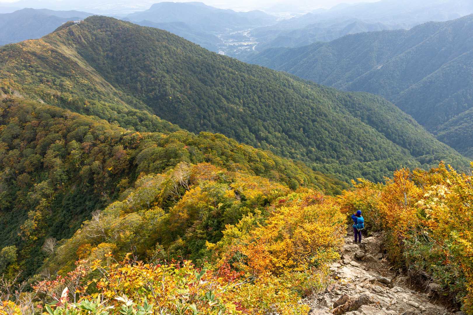 熊穴沢ノ頭-天狗の留まり場-谷川岳-登山入口 縦走コースの写真