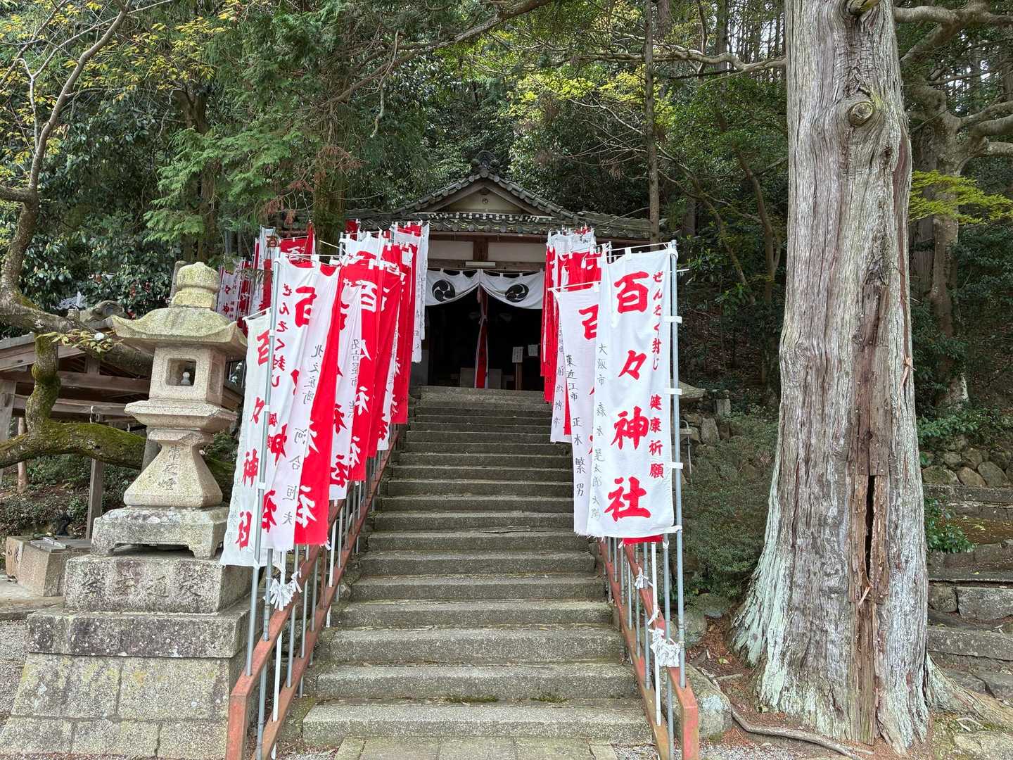 百々神社（もも）へ下りて来ました
お詣りします🙏