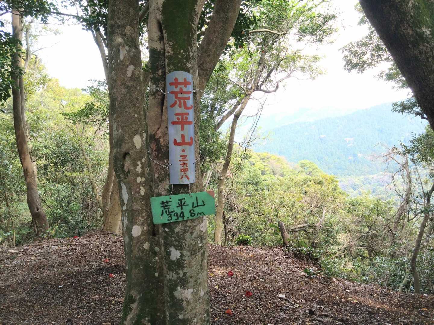 荒平山に到着。
でもこのあとの油山までの上りが😭😭