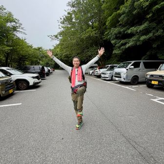 無事に下山。しかし帰りも400kmの運転が待っています(笑)