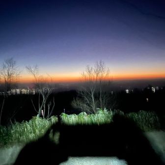 出発時。薄暗いけど明るい兆しと共に。

って料理の名前の様🤣（笑）