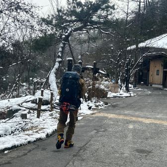 中房温泉を後に