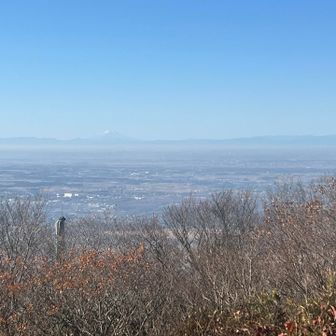 地平線から富士山