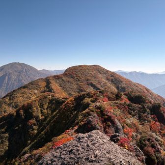 入道岳が見えてきました