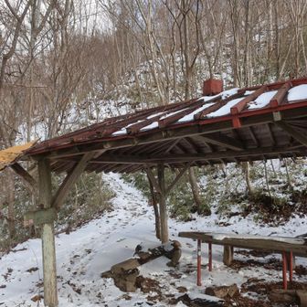 ひとけない
健脚コースは
雪化粧
