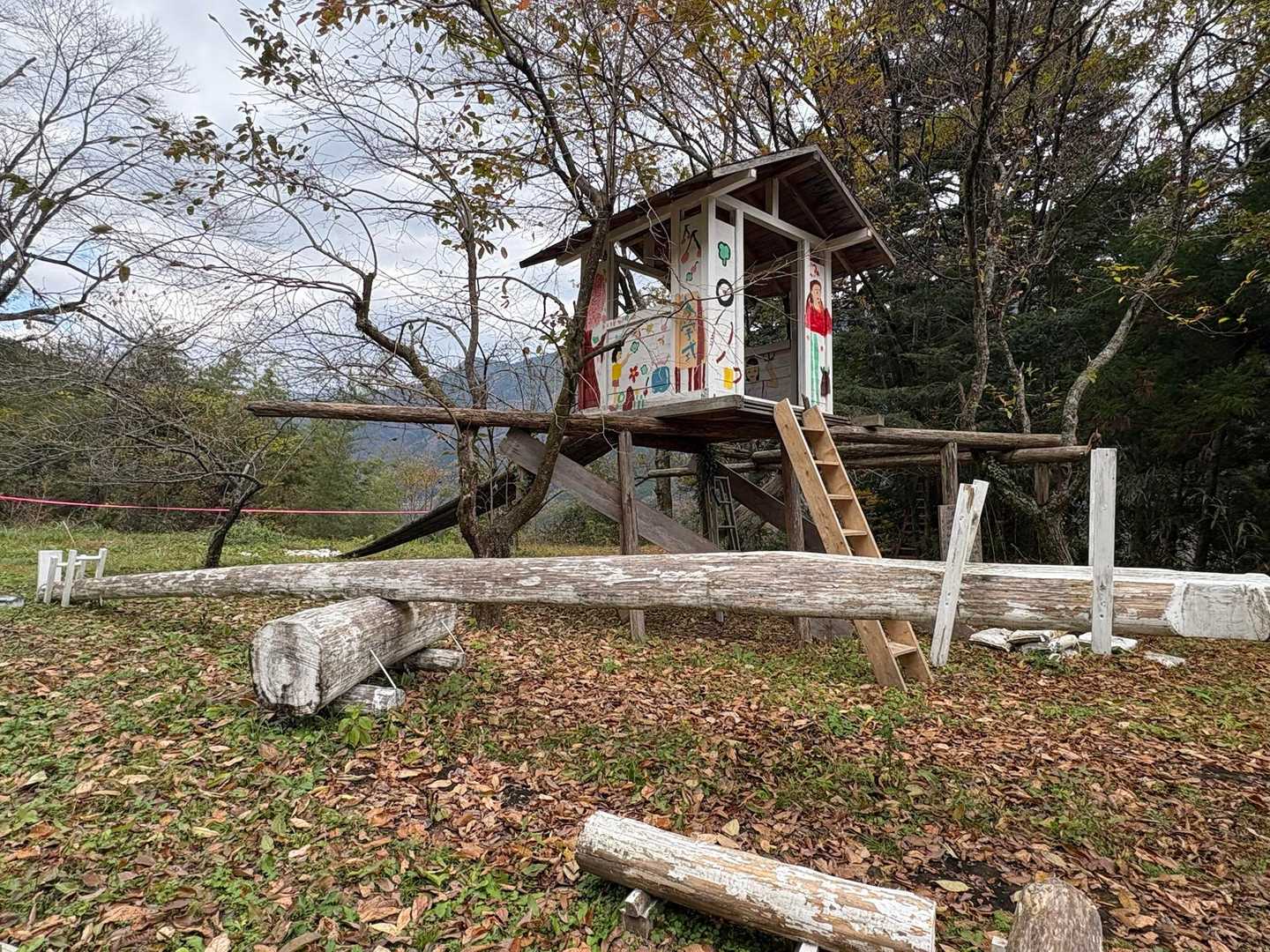 登る時にチラチラ見えてた公園🛝らしき場所にやって来ました。
