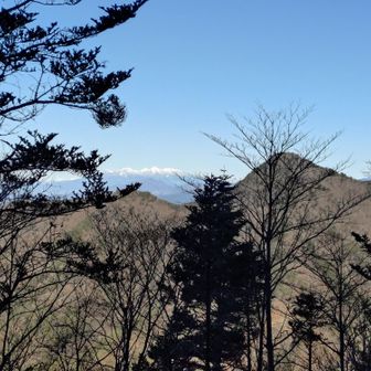 ツインテラスから下山へ
釈迦ヶ岳と八ヶ岳を観ながら