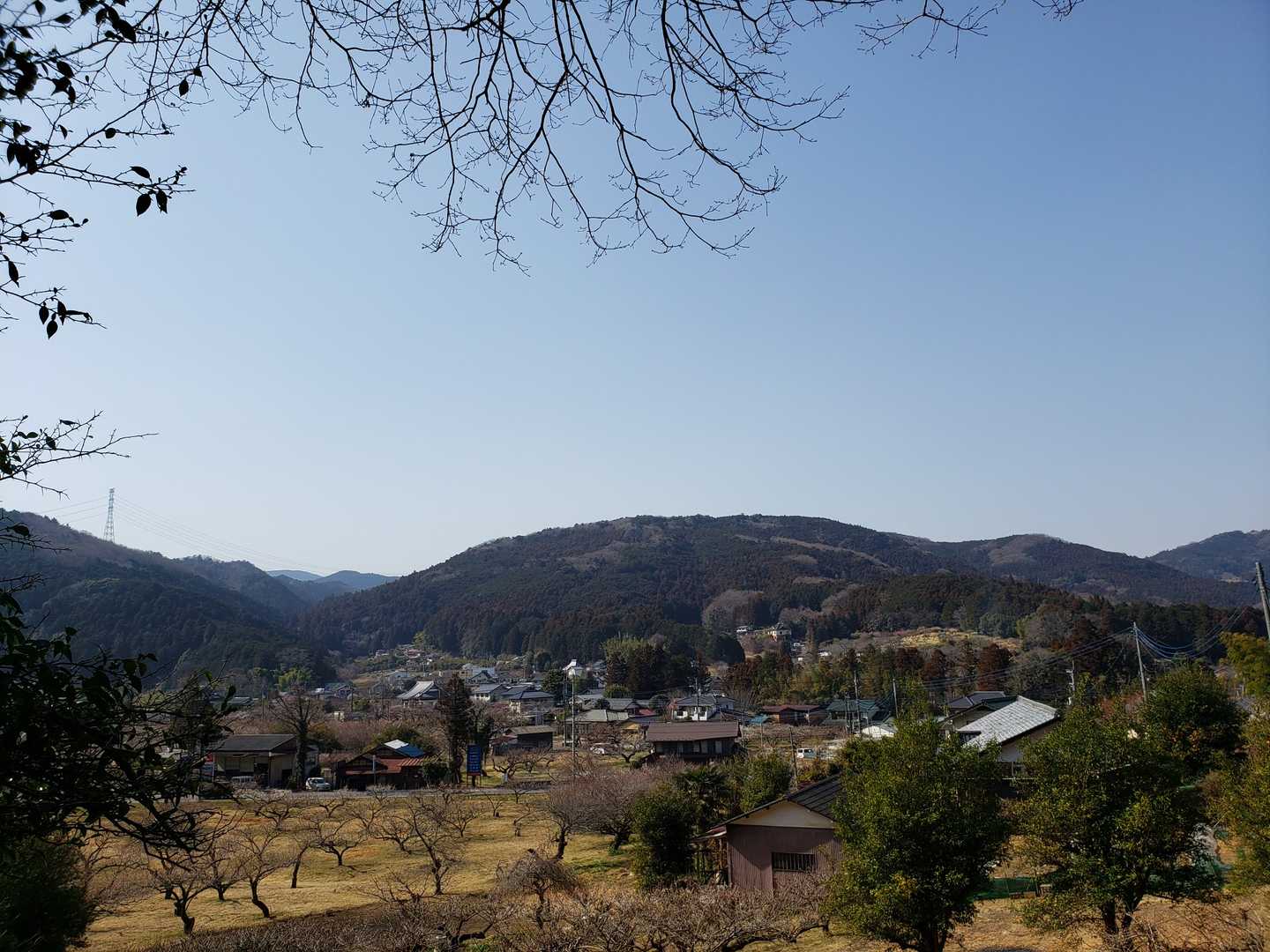 麓ののどかな場所に降りてきました