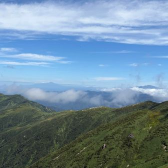 鳥海山と月山