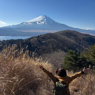 帰り道は富士山を見ながら下山します
