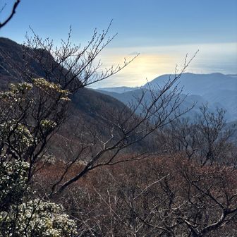 万二郎岳から　光る海もいい