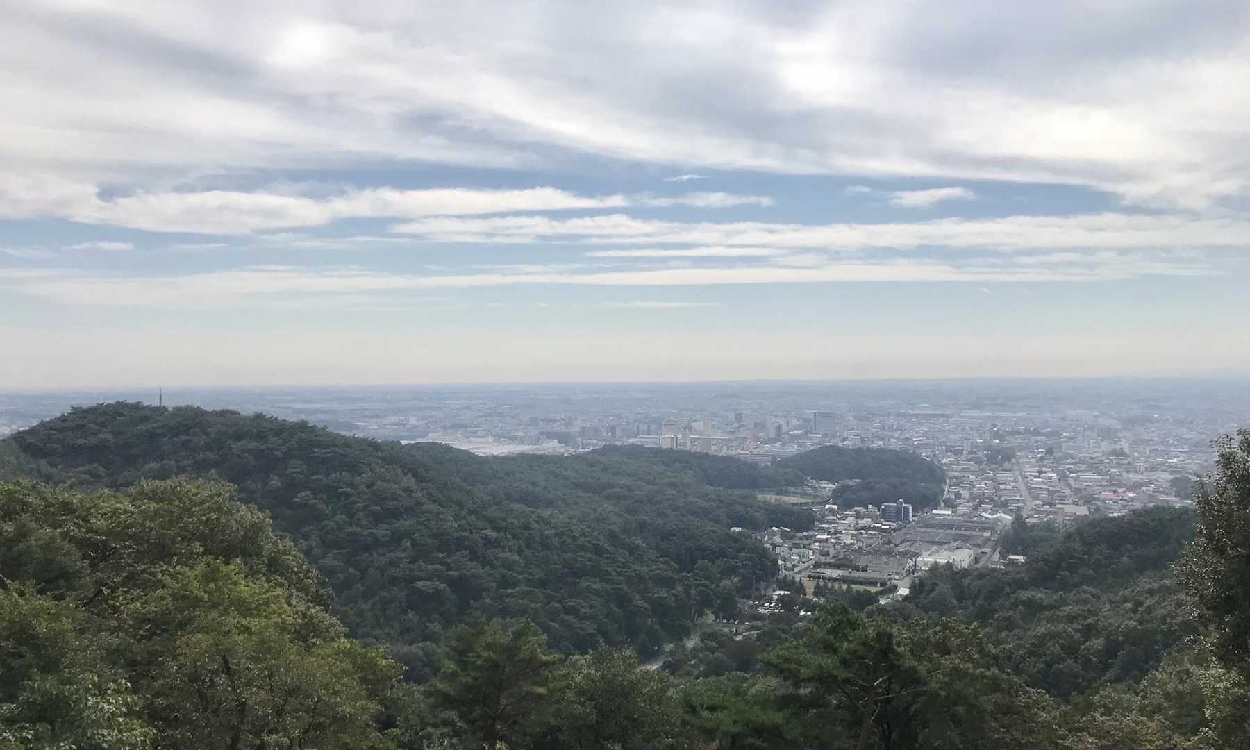 駐車場の展望台から⛰
