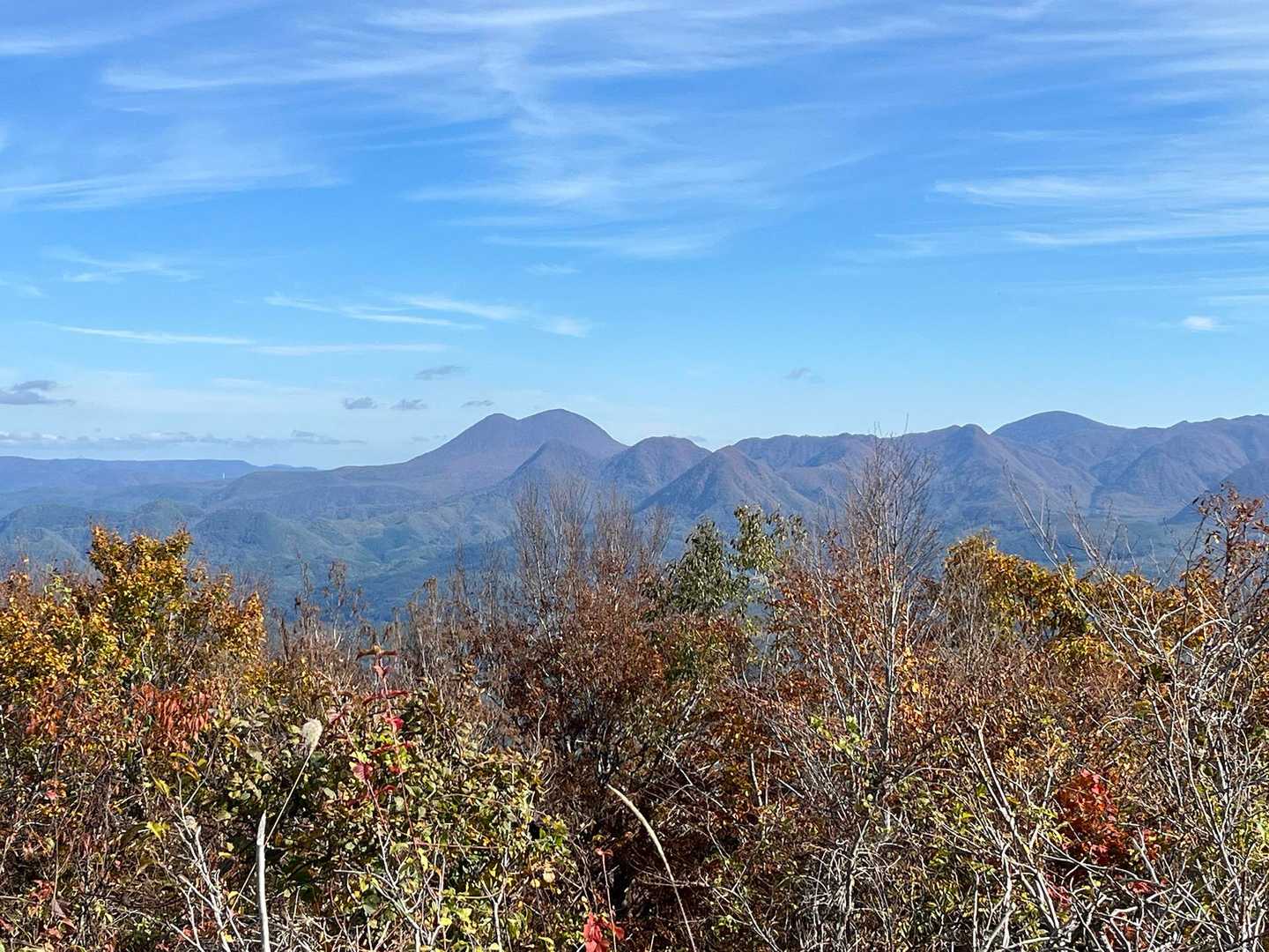 ヘリポートから二岐山方面