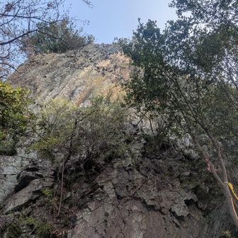 どこからのぼるんやろ…

と、ピンテのあたりに回ってみると、登っていけそうな雰囲気になっていた