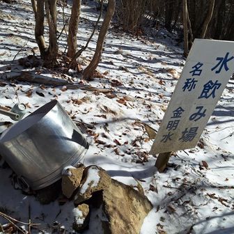 枯れてるのか凍ってるのか、汲めませんでした