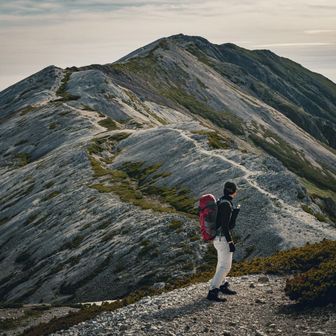 白馬岳・小蓮華山 昨日はこの道を歩いてきたんだなぁ