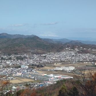奥の山は雪を冠ってるようだが…