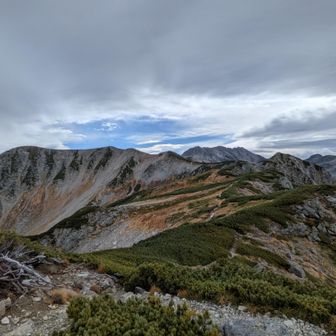 剣御前から見た別山、立山。