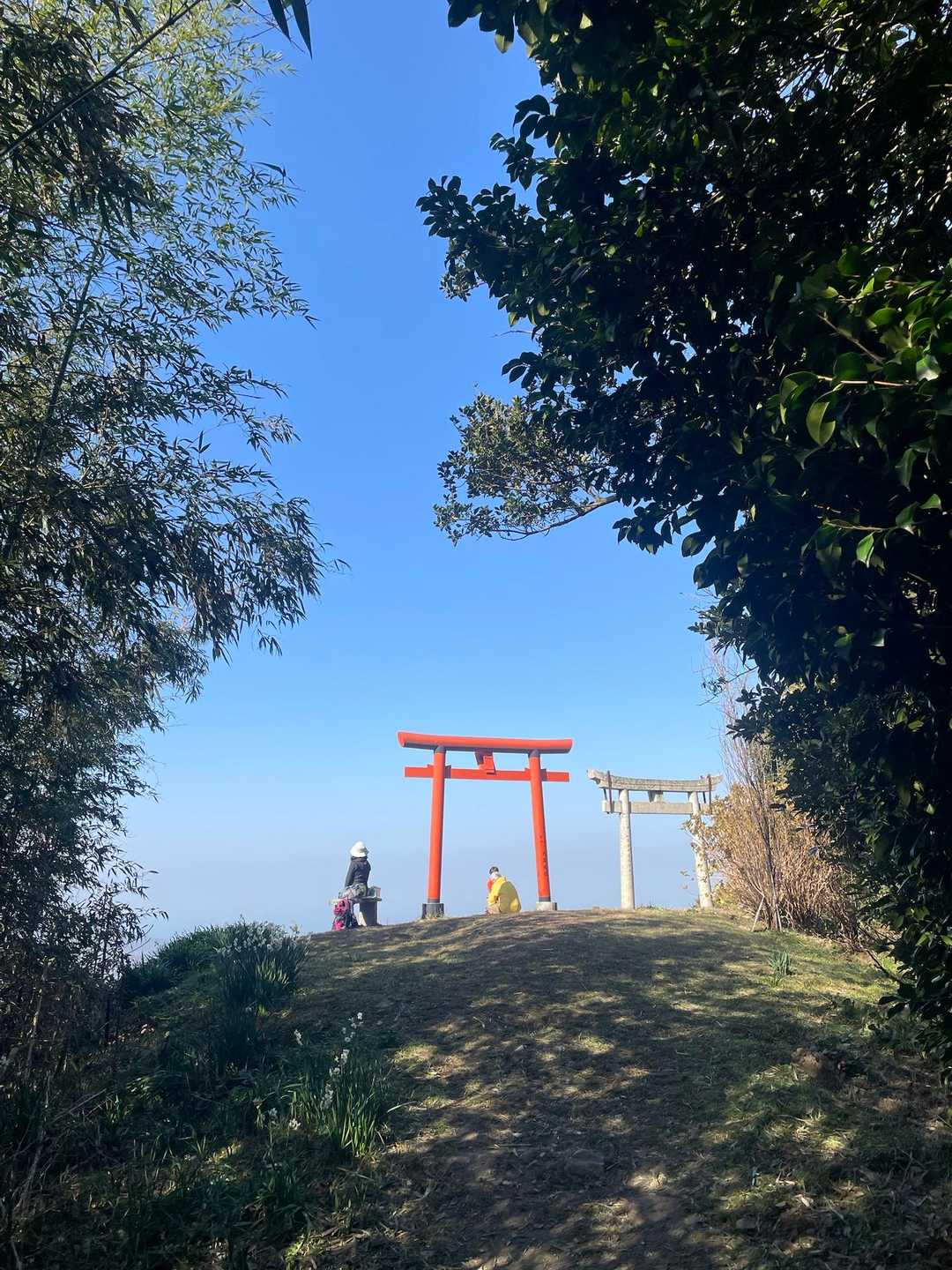 空しか見えない景色に娘が感動し撮ってました！