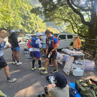 ラストのエイド4では栗ぜんざい🌰
コーヒーとお味噌もいただいて気持ち復活