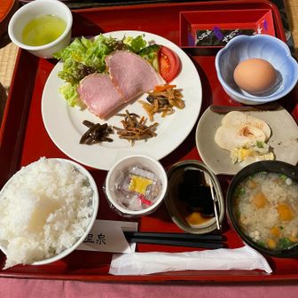 朝食　お米が美味しい