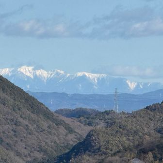 中央アルプスも白くなった❄️