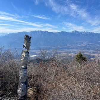 空気も澄んでて南アルプスが綺麗に見える！