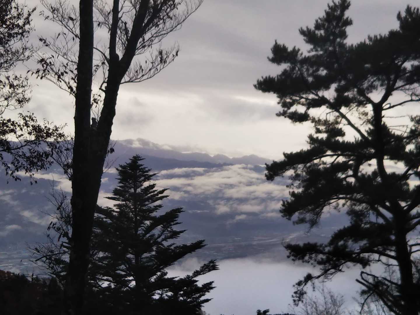 南アルプスは雲☁️