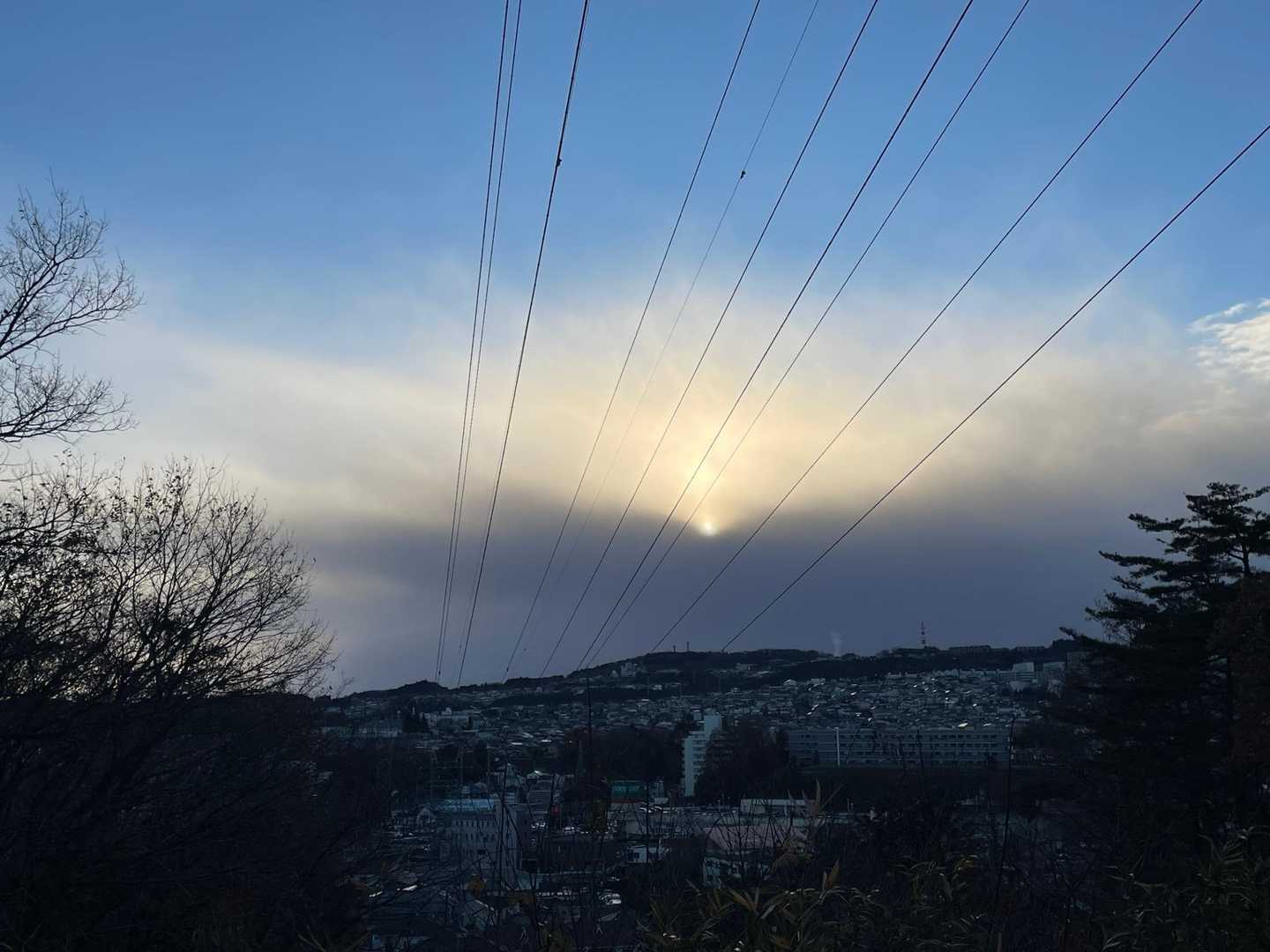 山沿いは雪です❄️