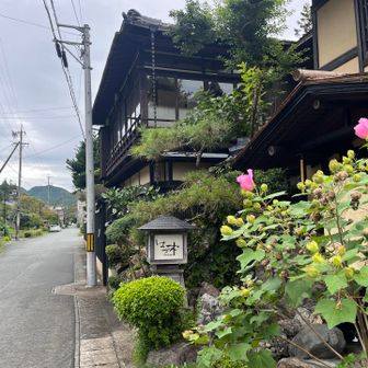 湯谷温泉♨️まで降りてきたら、あとはロードです❗️