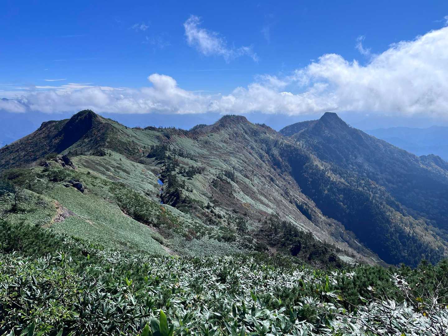 不動岳-前武尊-家の串山-武尊山 往復コースの写真