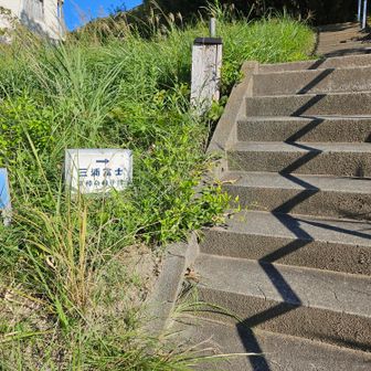 グリーンハイツ脇に登山口があります