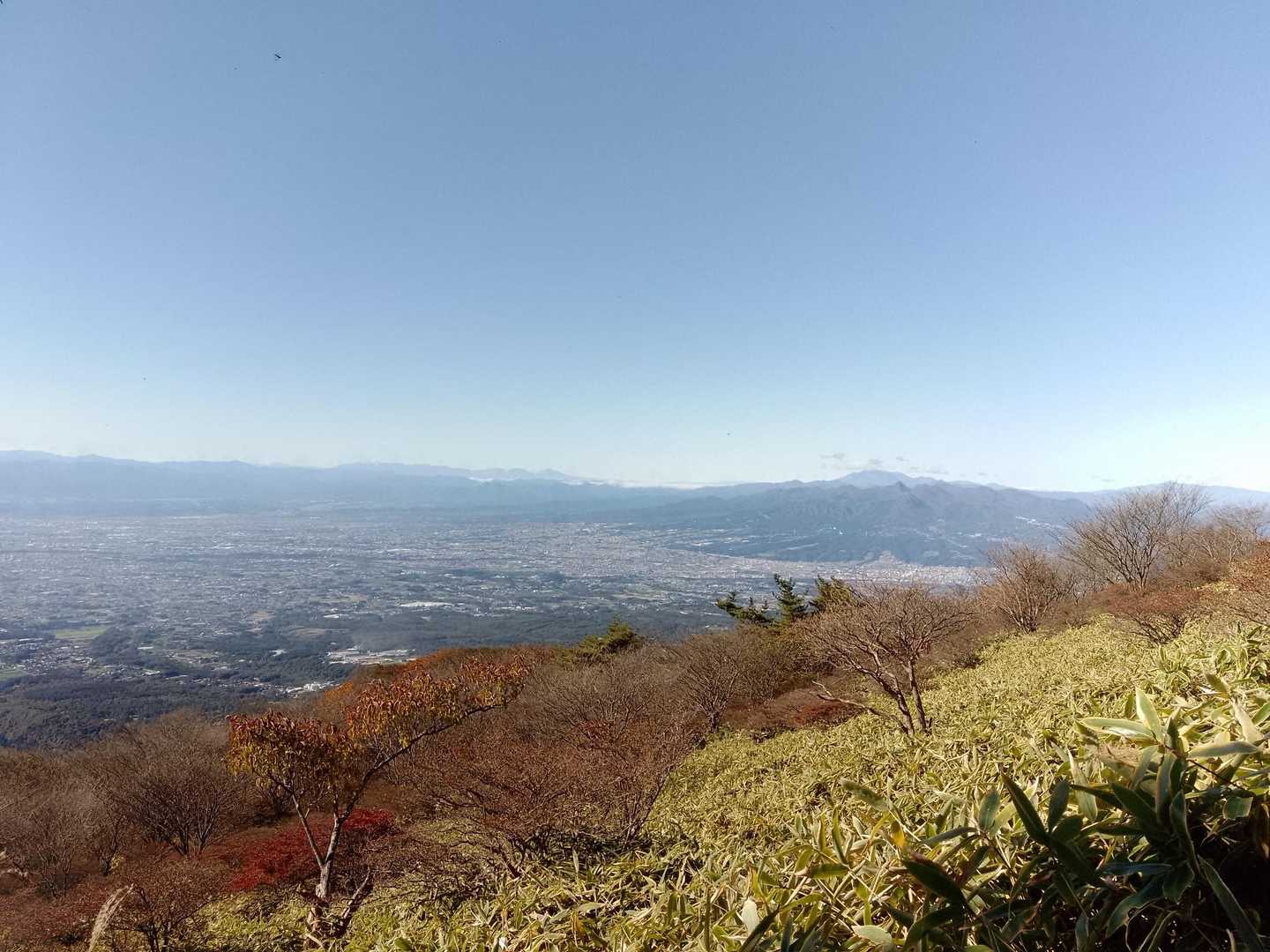 関東平野　榛名山もよく見えました