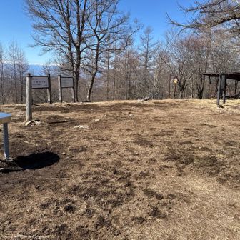 山頂は広々してます