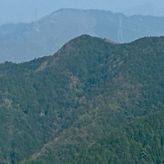 西ノ山アップ（奥は小津権現山）