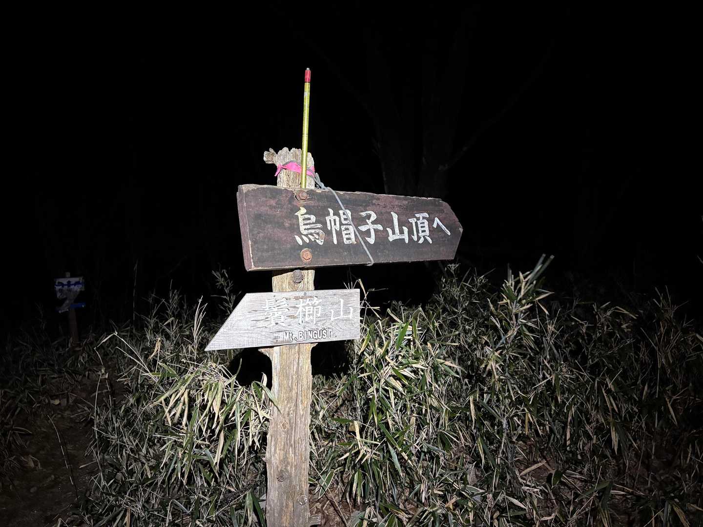 分岐まで登って来たら北風があたります