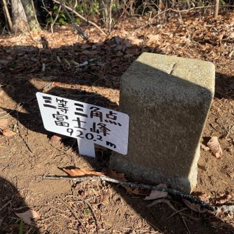 大塚山の三角点。愛されている山なんですね。