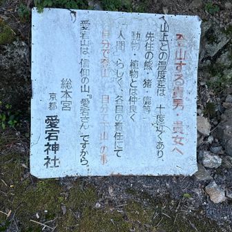 山ってこういう看板多いですよね