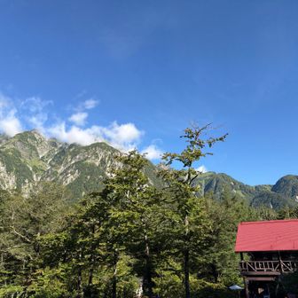 徳澤園を出発