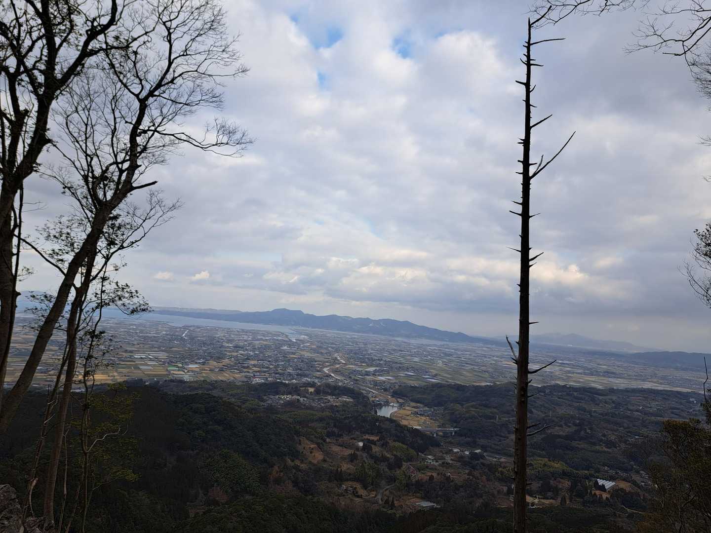 良き眺めの宇土半島方面✨
曇りで残念😢しかも寒い🥶