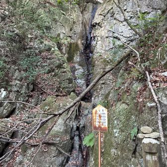 竜仙の滝　水流れてなかった。この辺めっちゃしんどかった💦