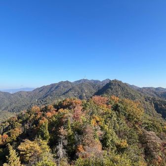 真正面に絵下山のアンテナ。
あそこまで行くのかぁ