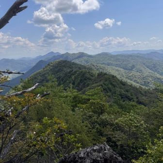 鋸山や三嶽等も見える
近そうに見えてコースタイム1時間掛かるみたい