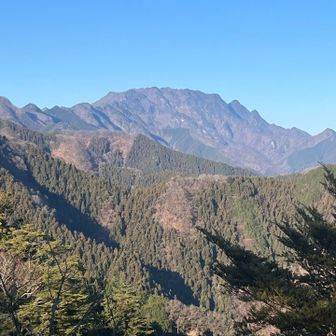 四阿屋山山頂からは両神さんがすごく近い！
かっこいいね。
今日も雲ひとつない好天気☀️
